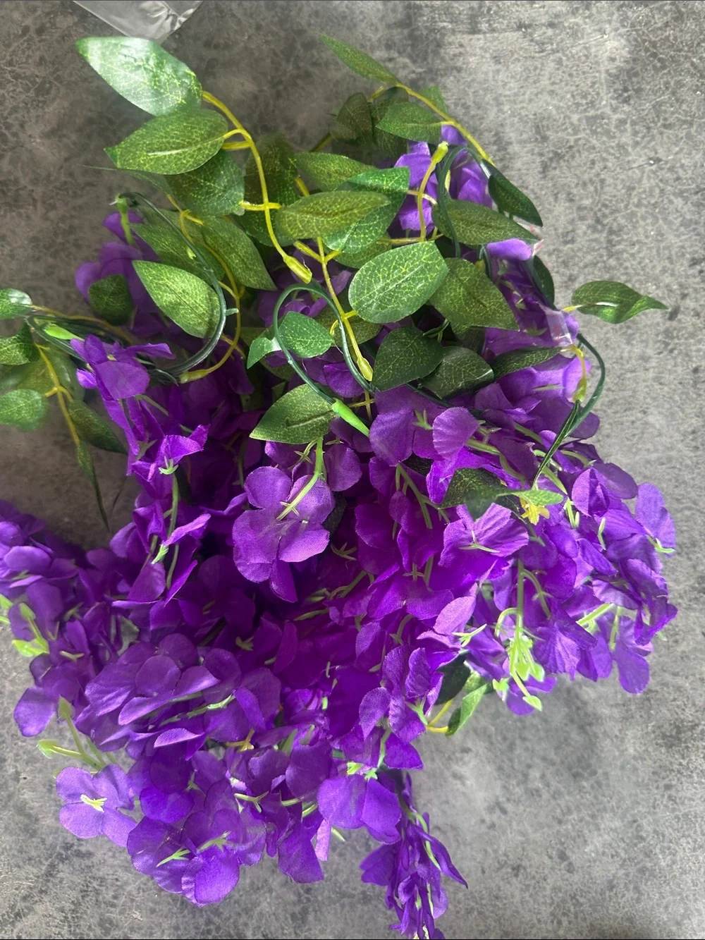 Unbranded Purple Artificial Wisteria Vine - Lush Home Accent